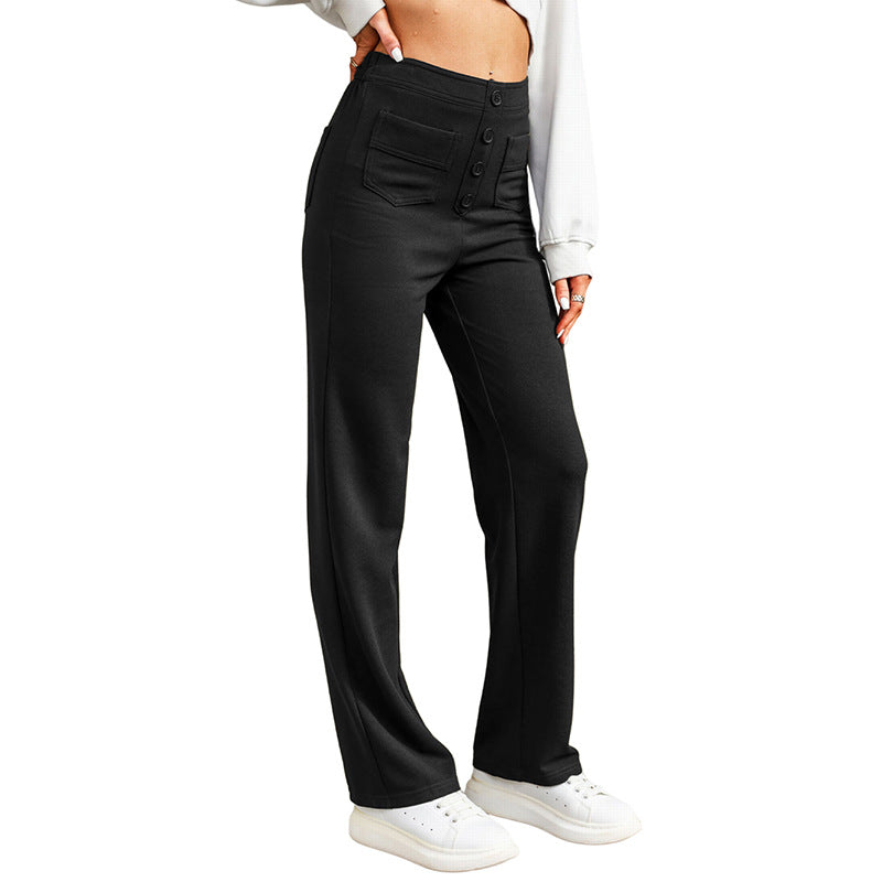 Nina Hohe Taille Stretchhosen