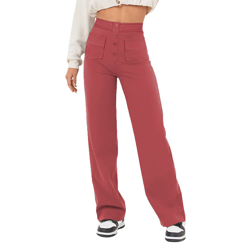 Nina Hohe Taille Stretchhosen