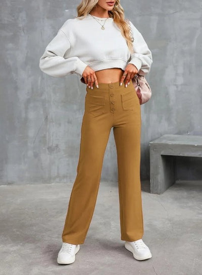 Nina Hohe Taille Stretchhosen