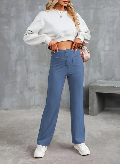 Nina Hohe Taille Stretchhosen