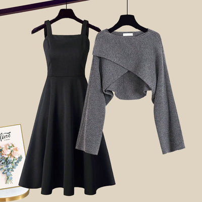 Enrica Elegantes Strickkleid Set für Frauen